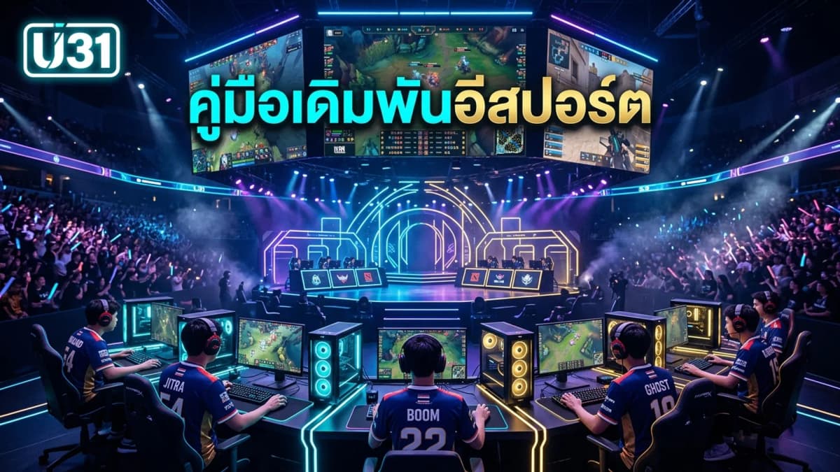 คู่มือเดิมพันอีสปอร์ต U31 118 DOTA2, LOL, CS2 มือใหม่
