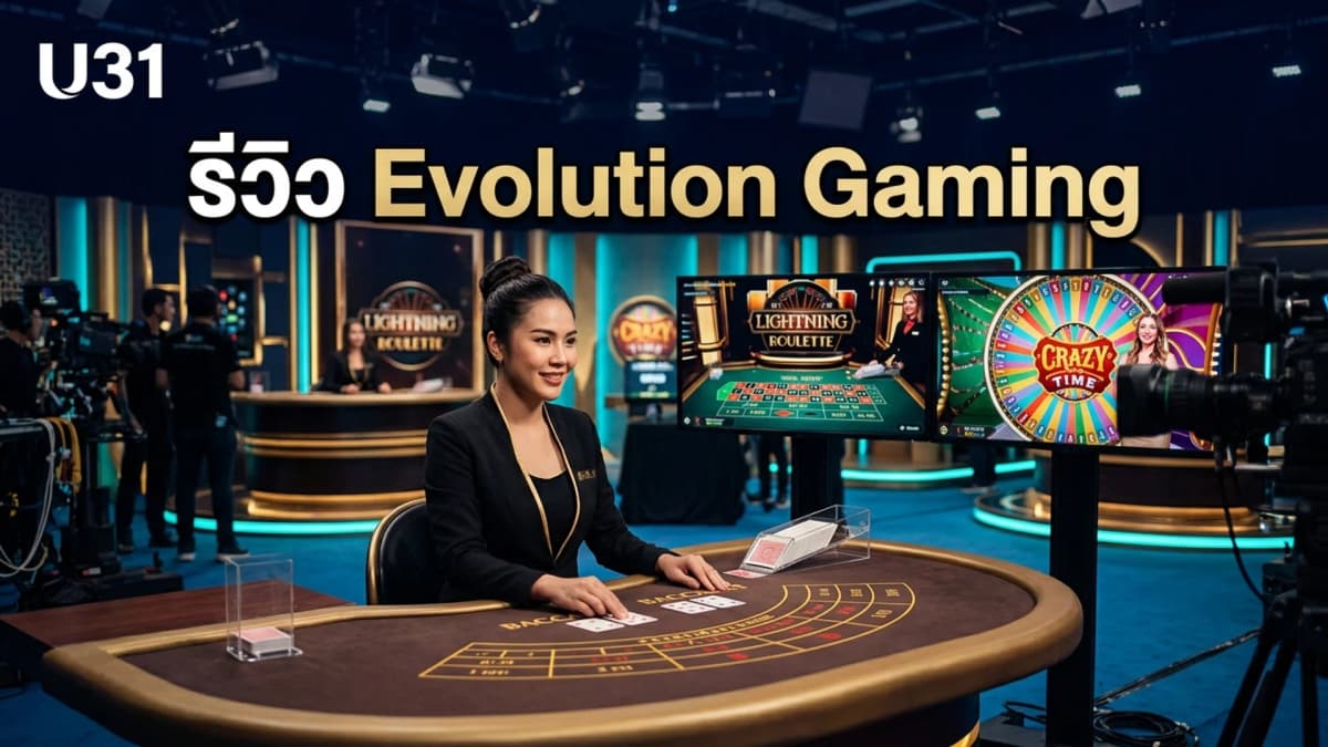 รีวิว Evolution Gaming คาสิโนสดระดับโลกที่ U31 118 2026