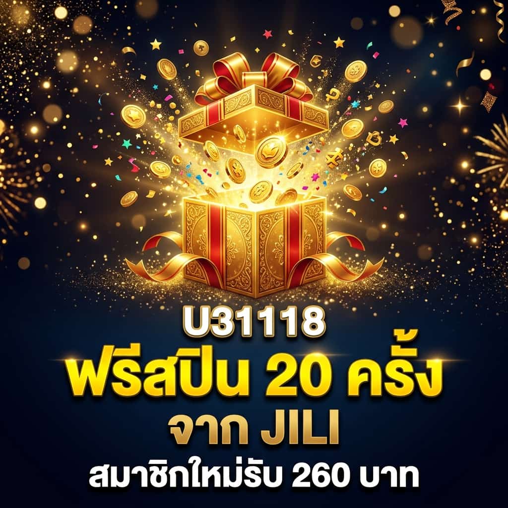 หมุนลุ้นโชคทุกวัน กับ 20 ฟรีสปินจาก JILI — สมาชิกใหม่รับ 260 บาท